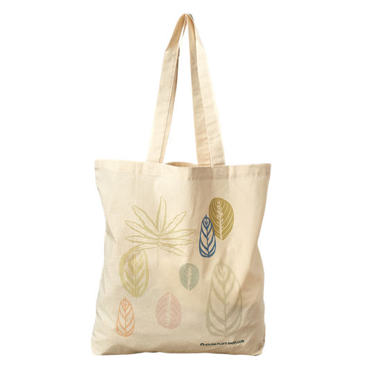 Pastel Leaves Tote Bag - Tote-ally Pastellicious, Durable Cotton Tote with Reinforced Handles