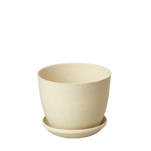 Plant Fiber Pot - 6 Inch - Eco Chic Planter: Stylish Biodegradable Bamboo Plant Holder