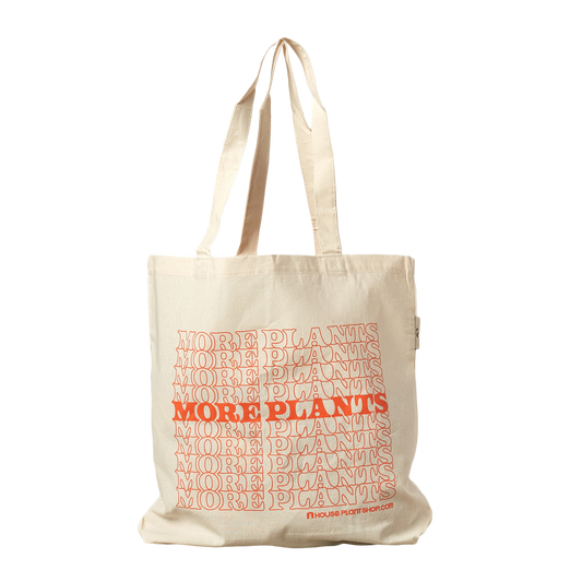 More Plants Tote Bag - Plant Hoarder’s Dream Bag: Durable 100% Cotton with Expandable Bottom Gusset and Long Handles