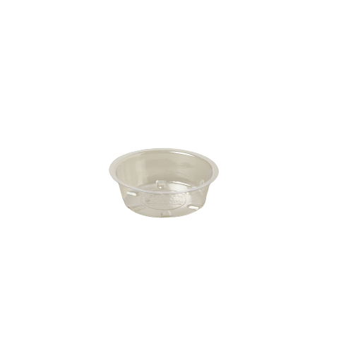 Plastic Saucer - Saucertainly Sweet! Interior Ridges, Heavy Duty, Carpet Protector - Clear