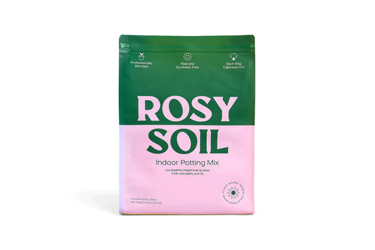 Rosy Indoor Potting Soil - Root Awakening: Sustainable, Peat-Free, Nutrient-Rich Mix for Houseplants, Herbs & Flowers